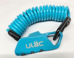 ROCKBROS(ロックブロス)  3桁ダイヤルロック 自転車用鍵 ULAC　ワイヤーロック  　ブルー