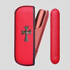 【在庫処分】MOCUN ケース for iqos アイコスに適合するイルマ用のカバー イルマ との互換性ありのケース 2点セットケース+互換用ドアカバー いるま向けのケース イルマ対応用のカバー 側面互換用のカバー PU レザー イルマ用のサイド カバー (R