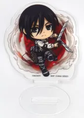 【中古】アクリルスタンド・アクリルパネル ミカサ・アッカーマン アクリルスタンド きゅんキャラいらすとれーしょんず 「一番くじ 進撃の巨人 ～自由を求めて～」 H賞