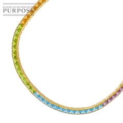マルチストーン 77.91ct ネックレス 42cm K18 YG イエローゴールド 750 【ソーティング付き】 Necklace 90287983のサムネイル