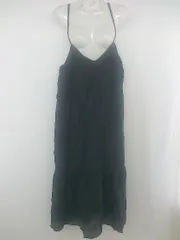 ◇ Aunt Marie's ロング キャミソールワンピース サイズ ブラック レディース P  【中古】 【1211150001475】