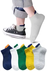 【人気商品】[ARCADY] 靴下 キッズ 男の子 女の子 子供 メッシュ編みで涼しい くるぶし ショート ソックス 夏 (18.0-20.0 cm タイプB)