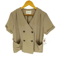 パブリックトウキョウ PUBLIC TOKYO 19SS ダブルボタン ノーカラー サマー ジャケット レディース FREE のサムネイル