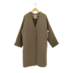 ジーナシス JEANASIS ショートビーバーノーカラーコート レディース FREE 