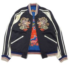 テーラー東洋 TAILOR TOYO スペシャルエディション アセテート スカジャン TT15531-119 港商  龍 竜 DUELLING DRAGON × JAPAN MAP PRINT ブラック 東洋エンタープライズ 新品  