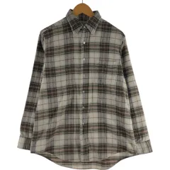 古着 80~90年代 エルエルビーン L.L.Bean 長袖 ライトネルチェックシャツ USA製 メンズM相当 ヴィンテージ/eaa541024
