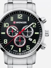 【電池交換済】WENGER ウェンガー ATTITUDE CHRONO 腕時計 01.1543.102