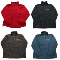 古着卸 まとめ売り コロンビア ヘビー ジャケット 4枚セット (メンズ Ｌ ) 裏地フリース ジップアップ 中古 古着 NC1926