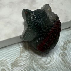 ✨SALE✨イケメンオオカミさん✨　アフリカブラットストーンパーツ𓂃‪𓈒𓏸フォロワー様限定クーポン発行中◡̈⃝
