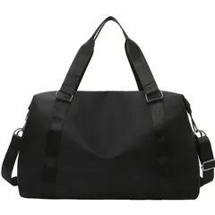 2泊 3泊 1泊 修学旅行 スポーツ 大容量 ジム 軽量 メンズ ゴルフ レディース サブバッグ 旅行バッグ (ブラック 旅行カバン Mサイズ) ボストンバッグ