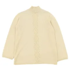 トリココムデギャルソン tricot COMME des GARCONS ウール ハイネック カットワーク ニット レディース アイボリー AD1996 90's [Y03362]のサムネイル