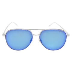 Berluti (ベルルッティ) 40010U 16S カリグラフィ ブルーレンズ サングラス シルバーフレームのサムネイル