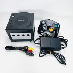 ゲームキューブ GC 本体 コントローラー 電源コード セット GC ブラック 黒 動作確認済み