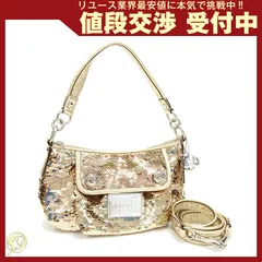 シルバー スパンコール ハンドバッグ COACH チャーム付き Yahoo!オークション -「コーチ スパンコール バッグ
