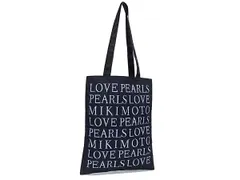 ■極美品■ MIKIMOTO ミキモト ナイロン トートバッグ ハンドバッグ 肩掛け レディース ブラック系 DG4890
