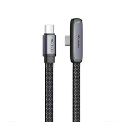 【新着商品】USB-Cケーブル USB-C 1.2m PD 65W急速充電 i-Phone15ケーブル MSC充電技術&デュアルチップ搭載 高速データ転送 LEDライト付き 極薄L型 2色高密度編組み 精密で丈夫 Mcdodo タイプC 充電コード Type-