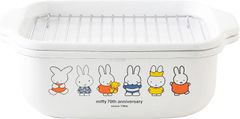 富士ホーロー ミッフィー Miffy 角型天ぷら鍋 1.8L MF70-TP20K 70周年