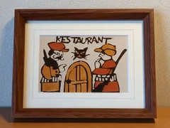 柚木沙弥郎　型染絵　ギター&バイオリン Vintage Japanese Folk Art: 型染絵「鶏」/ 柚木沙弥郎