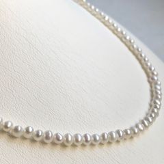淡水真珠ネックレス -3- 4.0-5.0mm