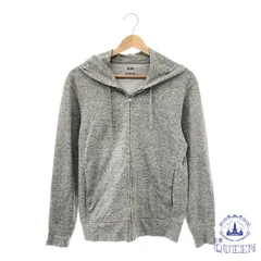 ☆美品☆ UNIQLO ユニクロ トップス パーカー シンプル 長袖 レディース グレー S 901-10538 送料無料 古着