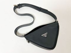 PRADA プラダ SAFFIANO CUIR サフィアーノ ボディバッグ ショルダーバッグ ベルトバッグ トライアングルロゴ 三角プレート NERO ブラック 2VL039 美品