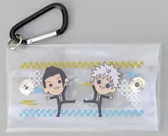 【中古】小物入れ・マルチケース・缶ケース 五条悟＆夏油傑 たすっこ クリアマルチケース スーツVer. 「呪術廻戦 懐玉・玉折」