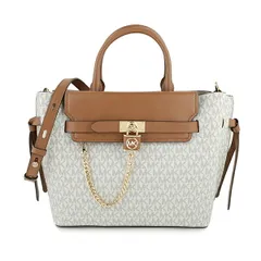 新品 マイケルコース MICHAEL KORS ハンドバッグ ラージ ロゴ ベルト サッチェル