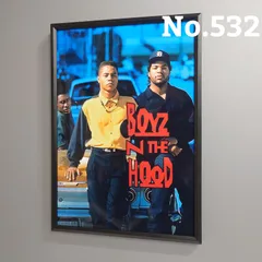 No.532 A4 ボーイズ'ン・ザ・フッド ポスター 写真 アート 映画 アイスキューブ ヒップホップ ローライダー インテリア 額 壁 coco