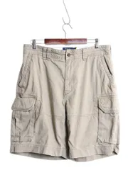 【お得なクーポン配布中!】 ポロ ラルフローレン カーゴ ショーツ メンズ 35 ヴィンテージ 加工 コットン チノ ショートパンツ ミリタリー ノータック ポロチノ 短パン