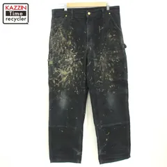 00s USA製 Carhartt ペンキ ダブルニー ダック ペインターパンツ メンズ Lサイズ相当