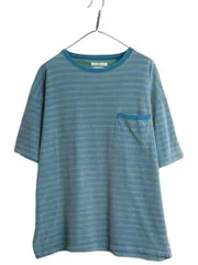 【お得なクーポン配布中!】 90s USA製 ドッカーズ リーバイス ポケット付き ボーダー Tシャツ メンズ XL 古着 90年代 オールド LEVIS DOCKERS 大きいサイズ ツートーン