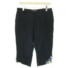 【美品】OLLEBOREBLA アルベロベロ　パンツ　リネン混　日本製 ネイビー 美品】OLLEBOREBLA アルベロベロパンツリネン混日本製 ネイビー