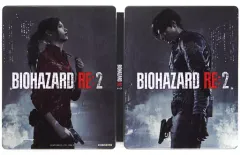 【中古】生活雑貨(キャラクター) [単品] レオン/クレア オリジナルスチールブック 「PS4ソフト バイオハザード RE：2 ゲオ限定版」 同梱特典