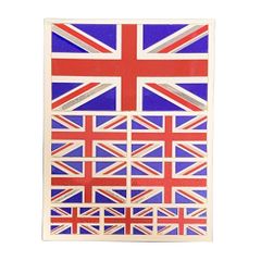 （シャシャン）XIAXIN 防水 PVC製 イギリス 国旗 8点セット ステッカー ユニオンジャック フラッグ 英国 グレートブリテン 耐候 耐水 スーツケース 屋内外 兼用 TSS-669