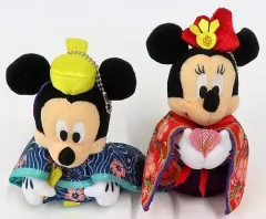 【中古】ぬいぐるみ ミッキーマウス＆ミニーマウス(ひなまつり2018) ぬいぐるみバッジセット 「ディズニー」 東京ディズニーリゾート限定