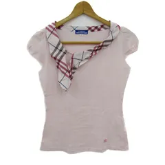 バーバリーブルーレーベル 半袖Ｔシャツ トップス ノバチェック レディース 38サイズ ピンク BURBERRY LONDON BLUE LABEL 【中古】