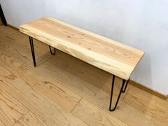 杉耳付き一枚板のベンチ [T133]