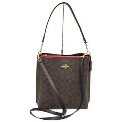 コーチ COACH ショルダーバッグ 2WAY F79993 レッド ブラウン - メルカリ