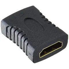 エレコム HDMI (メス) - HDMI (メス) 延長コネクタ 4K×2K対応 ブラック AD-HDAAS01BK