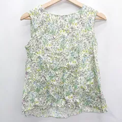 ◇ closet story クローゼット ストーリー UNITED ARROWS 花柄 - カットソー サイズF グリーン系 レディース E  【1407180029095】