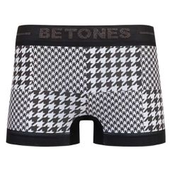 BETONES ビトーンズ HOUNDSTOOTH BLACK メンズ フリーサイズ ボクサーパンツ