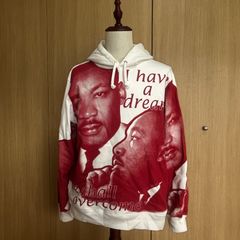 18ss Supreme MLK hooded キング牧師 パーカー M 黒 - メルカリ