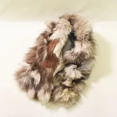 【美品】 トゥールノジーナ turno jeana フォックスファー ティペット マフラー ショール ♪