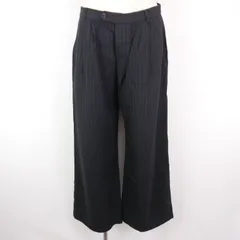 JOURNAL STANDARD ジャーナルスタンダード レディース ボトムス タックチョーク ストライプ ウール ワイド パンツ BLACK 36