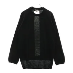 BLACK COMME des GARCONS (ブラックコムデギャルソン) 22AW バックライン アクリル ニットセーター ブラック 1J-N003のサムネイル