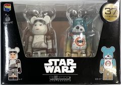 미개봉 메디콤 토이 Happy 복권[STAR WARS<!-이용 불가 문자-!>] BE@RBRICK 페어 박스상 BE@RBRICK 100% 2체 세트(볼 체인 첨부) 37.레이/BB-8<!-이용 불가 문자-!>