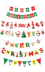 Sweet Baku クリスマスガーランドセット 【色々5柄入り】 オーナメント クリスマスパーティー 飾りつけ 装飾 (タイプA) [タイプA]