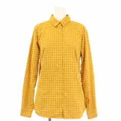 マムート MAMMUT Winter Longsleeve Shirt ウィンターロングスリーブシャツ ブラウス 長袖 レギュラーカラー チェック柄 S オレンジ 黄色 イエロー /BBのサムネイル