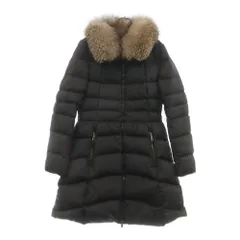 MONCLER (モンクレール) HIRONDELLE Down Coat ダウンコート ファー付き ジップアップジャケット ブラック レディース E20934934520のサムネイル