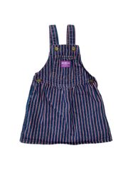 【Size 90-100】80s  USA製 オシュコシュ ジャンパースカート ストライプ オーバーオール   oshkosh ヴィンテージ  made in USA 紫タグ